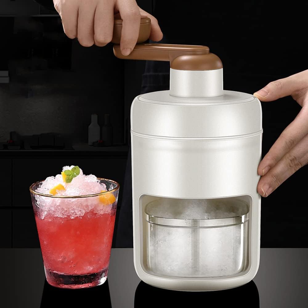Manueller Eiszerkleinererer, tragbare Slushie Maschine und Schneekegelmaschine mit Eiswürfelform für