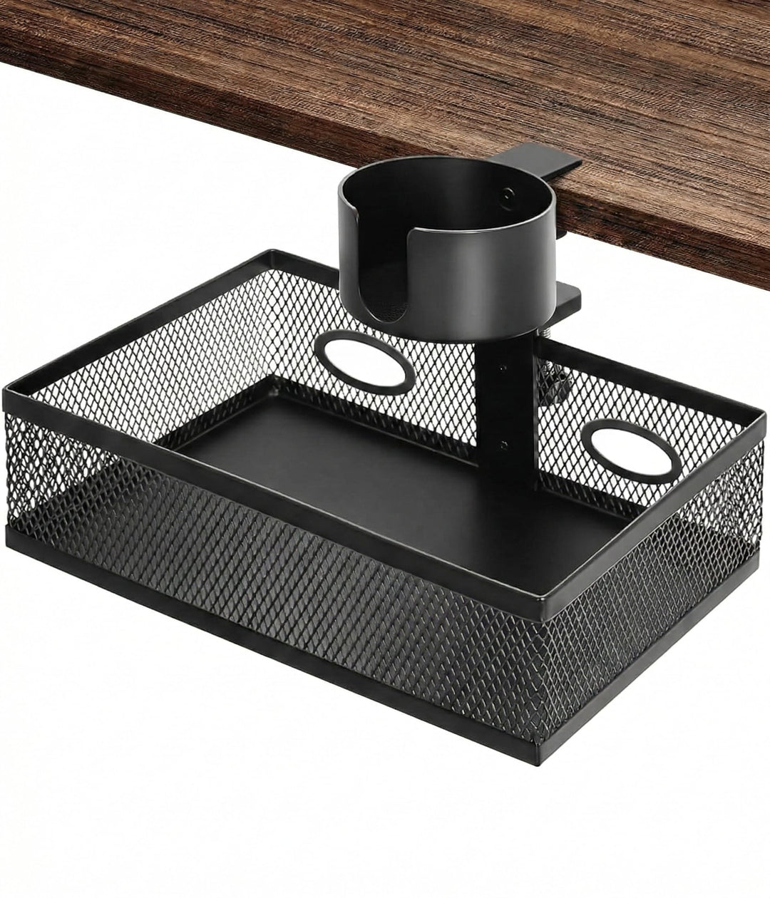 AceList Schublade unter Schreibtisch, 360° Drehbar Verdeckte 2 in 1 Schreibtisch Schubladen Organize