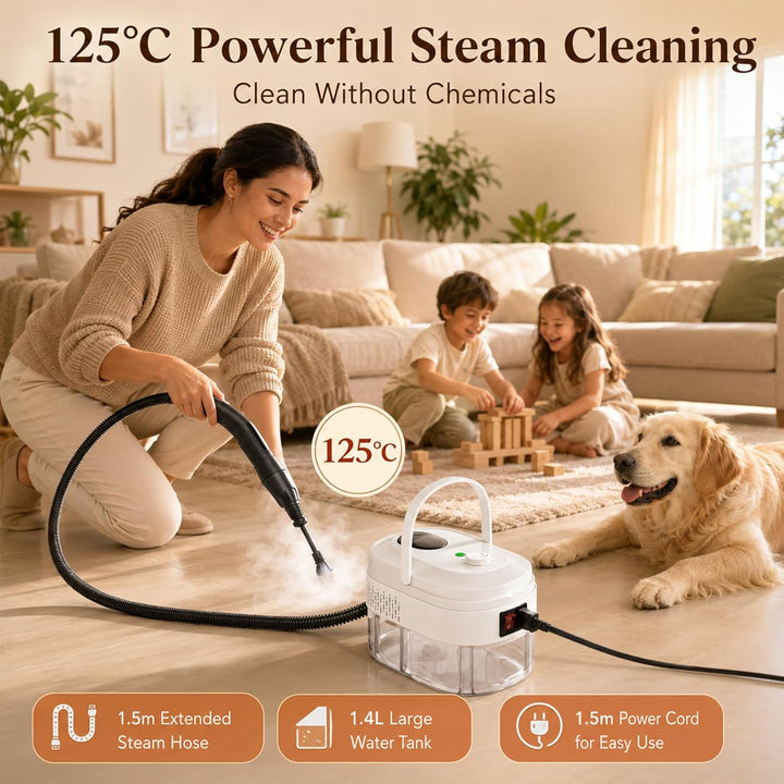 Professioneller Dampfreiniger für Alles – Leistungsstarker Steam Cleaner für Auto, Bad, Küche, Fenst