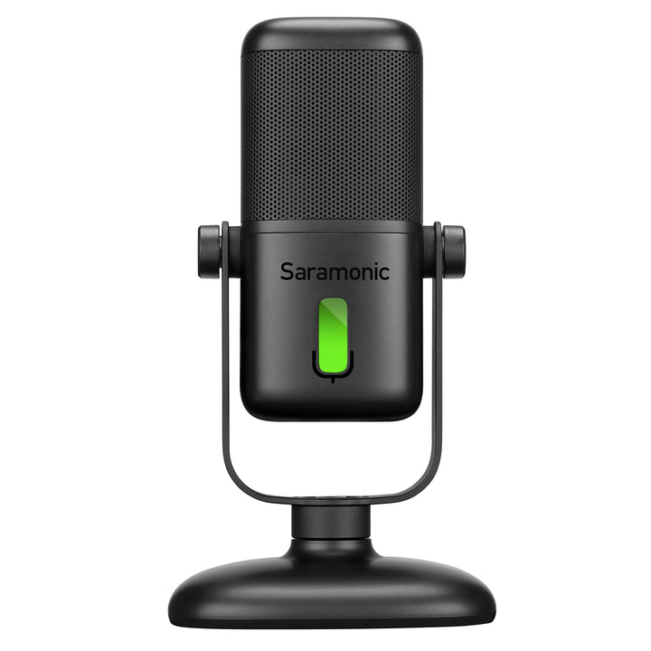 Saramonic USB-Studiomikrofon mit grosser Membran und magnetischem Tischständer, Kopfhörerausgang und