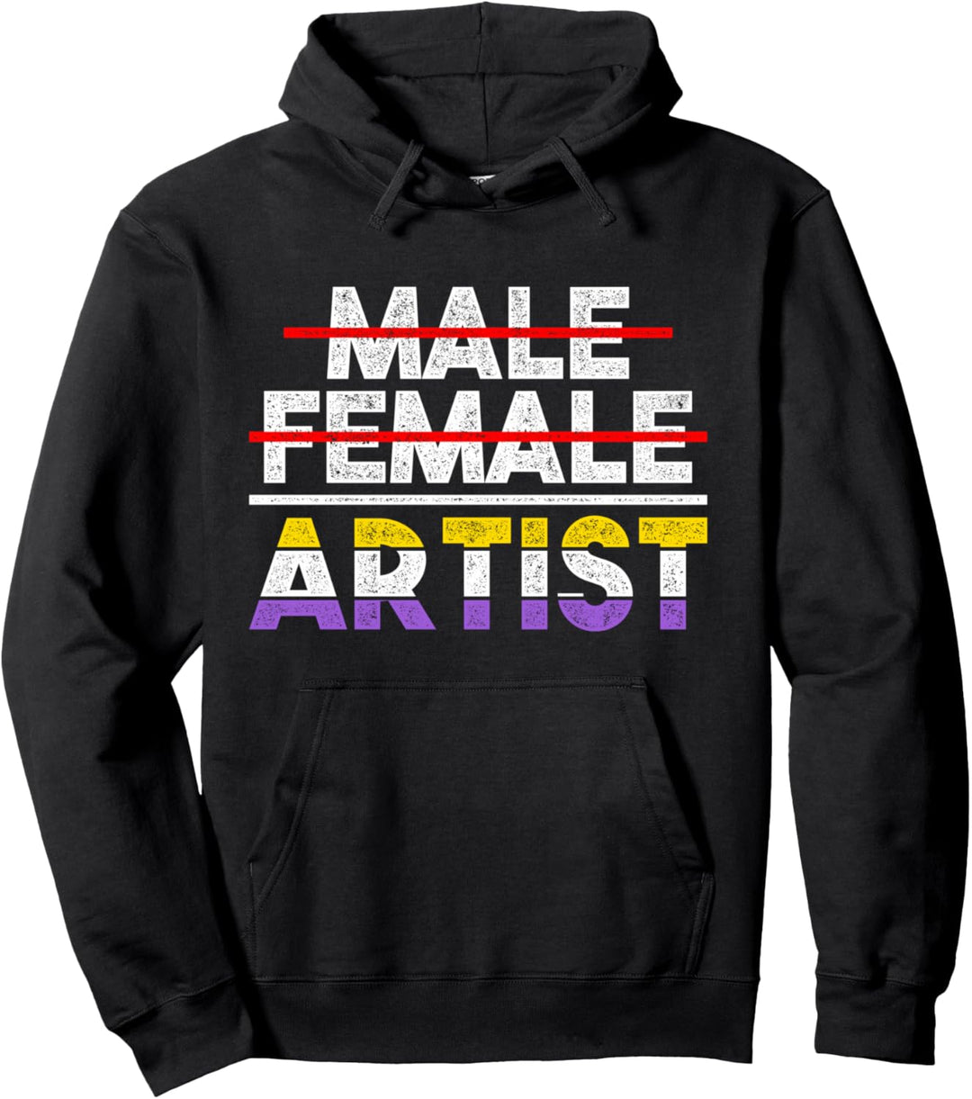 Non-Gender Artist Non-Binary Pullover Hoodie