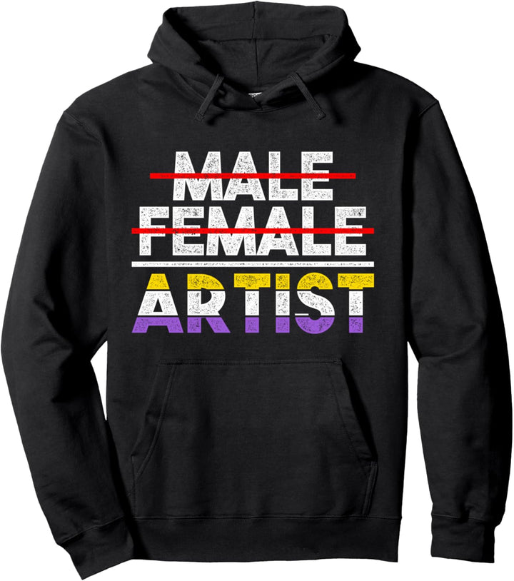 Non-Gender Artist Non-Binary Pullover Hoodie