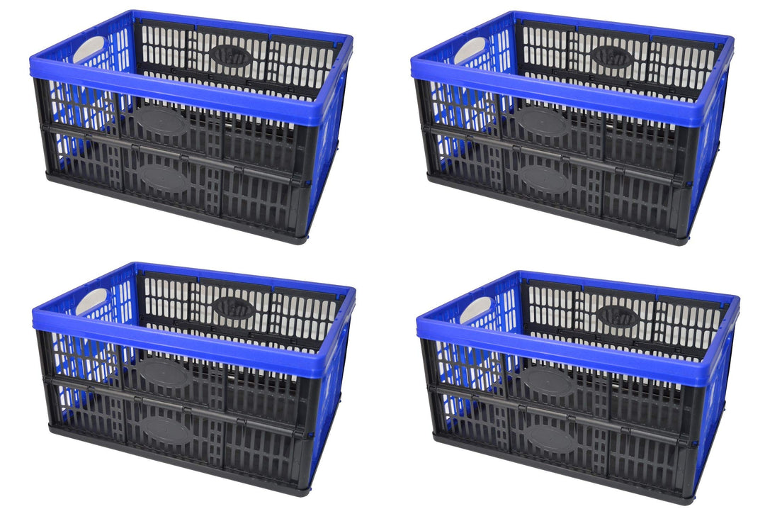0791266444980 4X Klappbox 32 Liter ca.47,5 X 35 X 23,5cm Stapelbox Transportbox Einkaufsbox Kofferra
