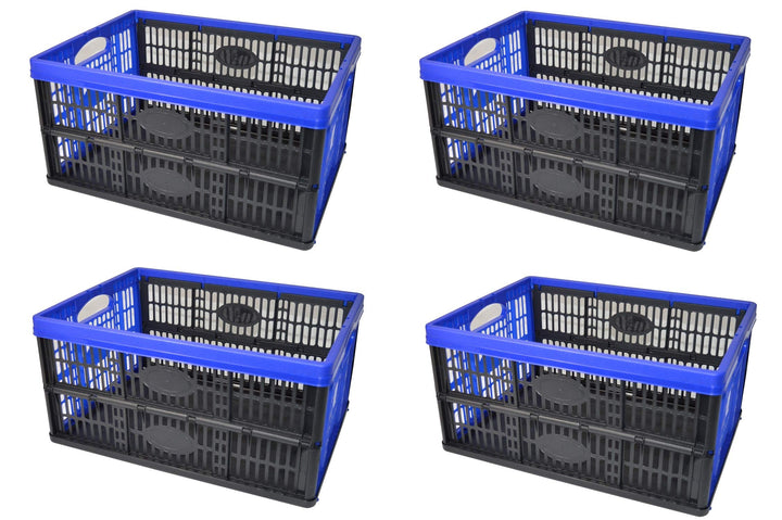 0791266444980 4X Klappbox 32 Liter ca.47,5 X 35 X 23,5cm Stapelbox Transportbox Einkaufsbox Kofferra