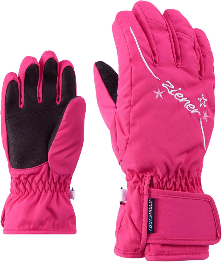 Ziener Mädchen LULA AS GIRLS glove junior Ski-handschuhe / Wintersport | wasserdicht, atmungsaktiv