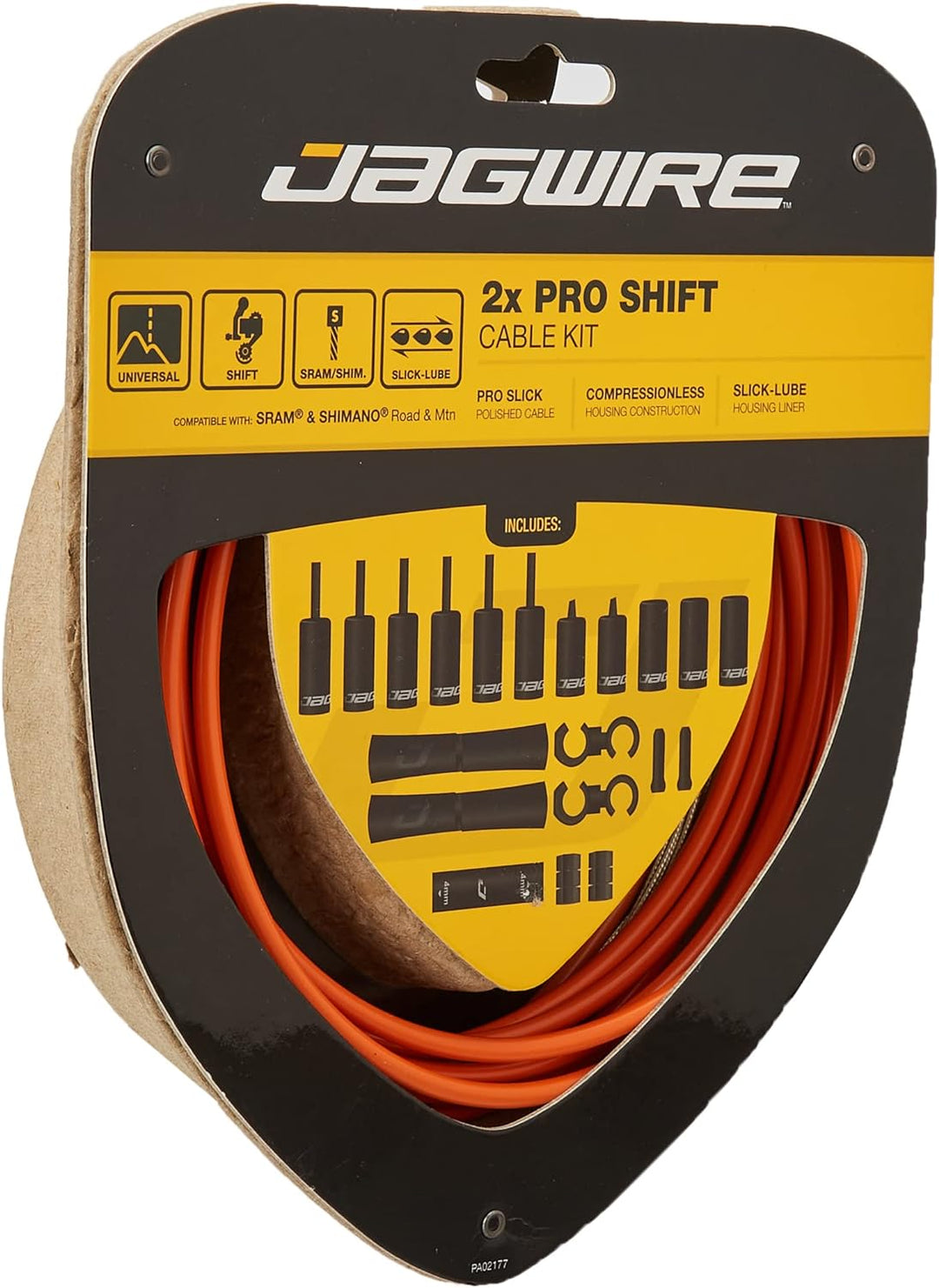 Jagwire Schaltzugset Road and Mountain Pro Orange, Orange