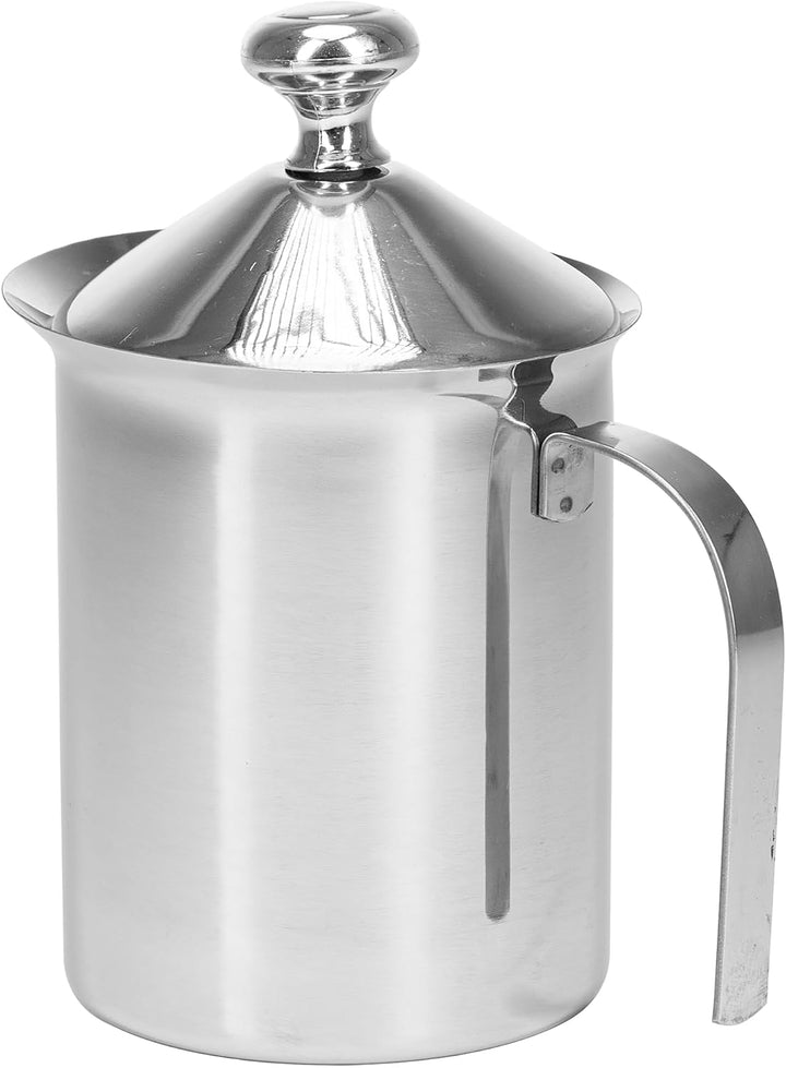 KARL HAUSMANN Milchaufschäumer Manuell aus Edelstahl, 850 ml, Induktion