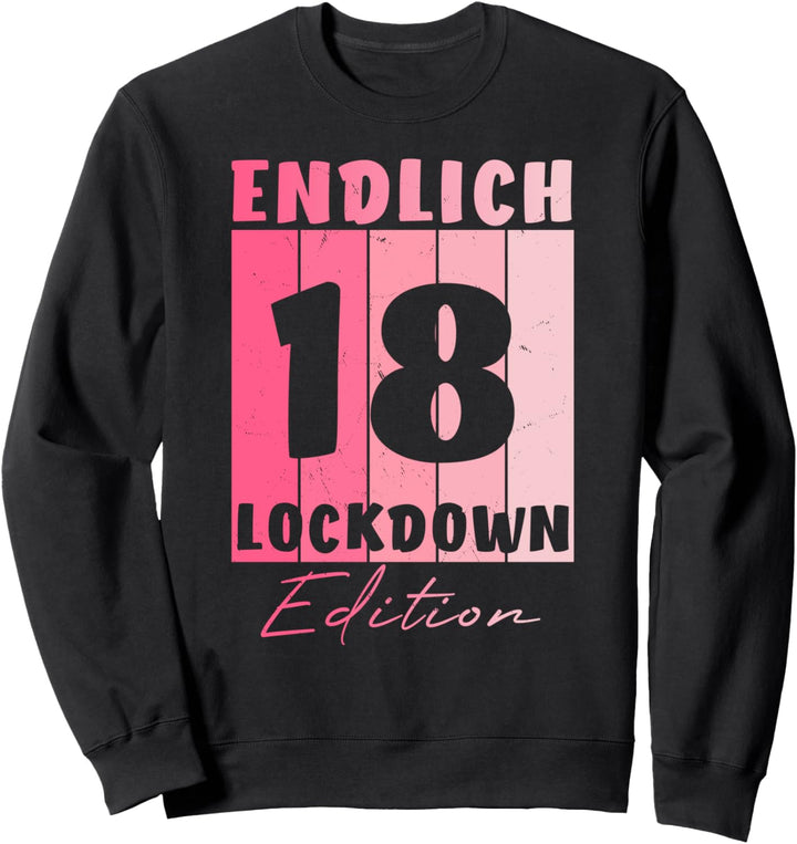 18. Geburtstag Mädchen Junge Endlich 18 Lustige Geschenke Sweatshirt