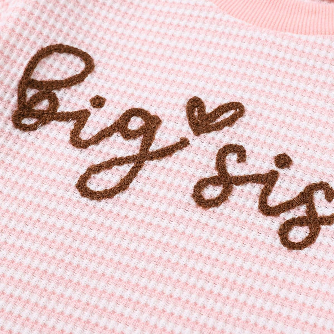 Kleinkind Baby Mädchen Herbst Kleidung Rüschen Langarm Süsses Print Streifen Sweatshirt Top und Hose