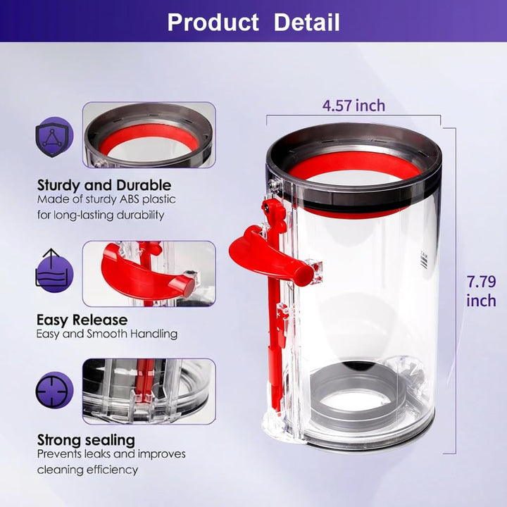 Verbesserter Staubbehälter & HEPA Filter Ersatz, kompatibel mit Dyson V11 V15 SV14 SV17 SV22 SV28, t