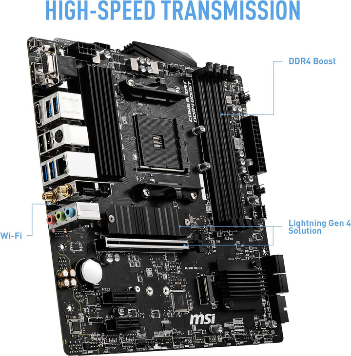 MSI B550M PRO-VDH WiFi Motherboard AMD B550 Socket AM4 Micro ATX