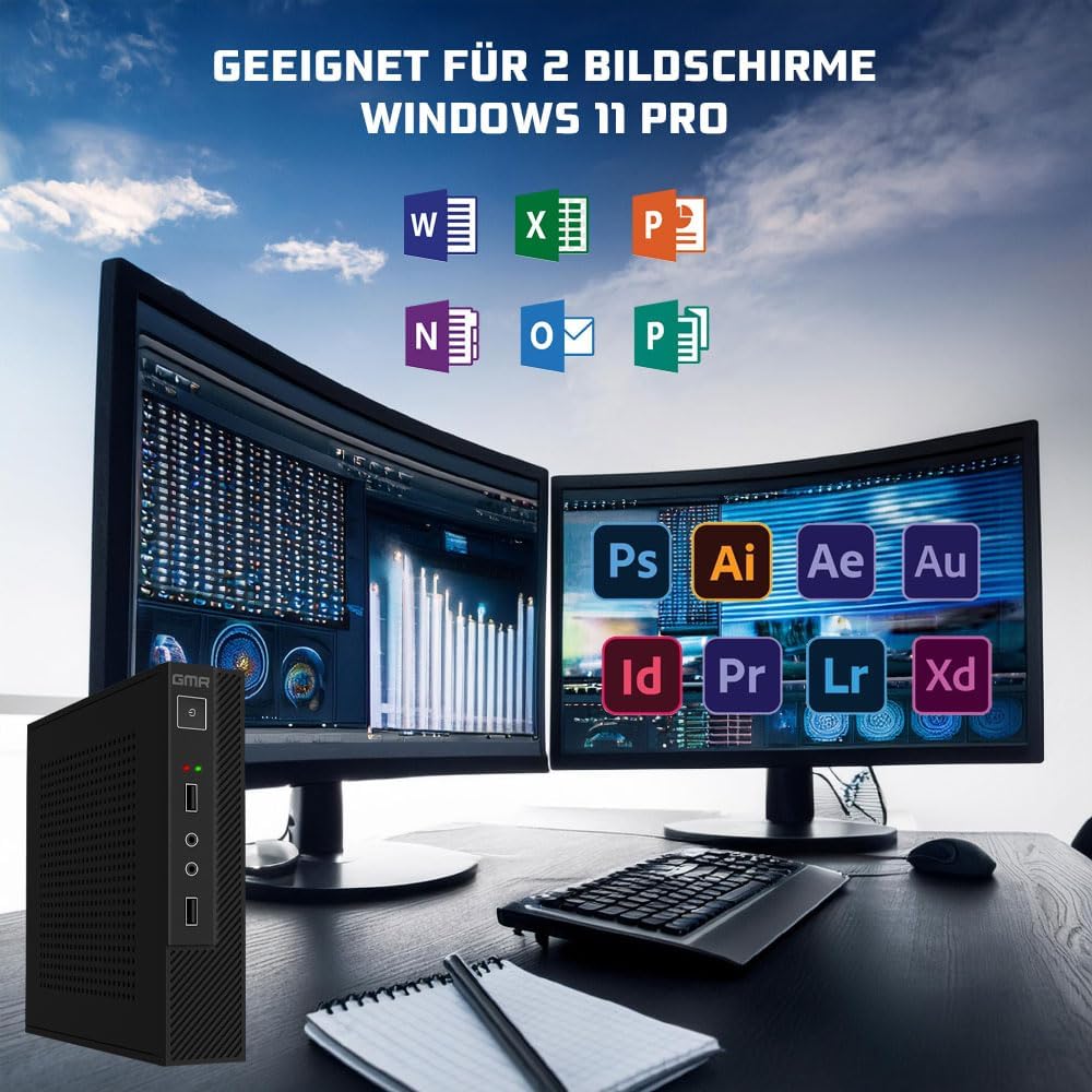 GMR Ultra Smart Mini i7 Office PC - Business Office Computer | 3 Jahre Garantie | 16 GB RAM | 512GB