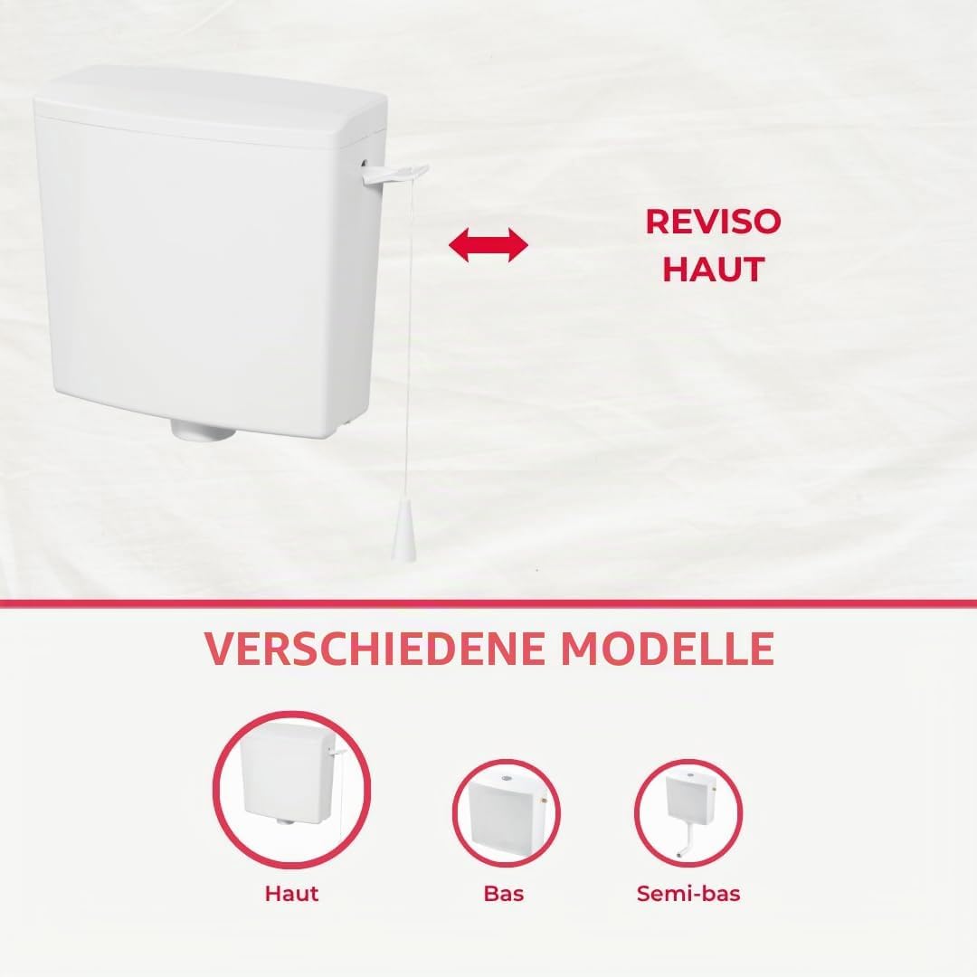 Wirquin Reviso 50717361 Hohe-Level 1-Spülkasten Volumen