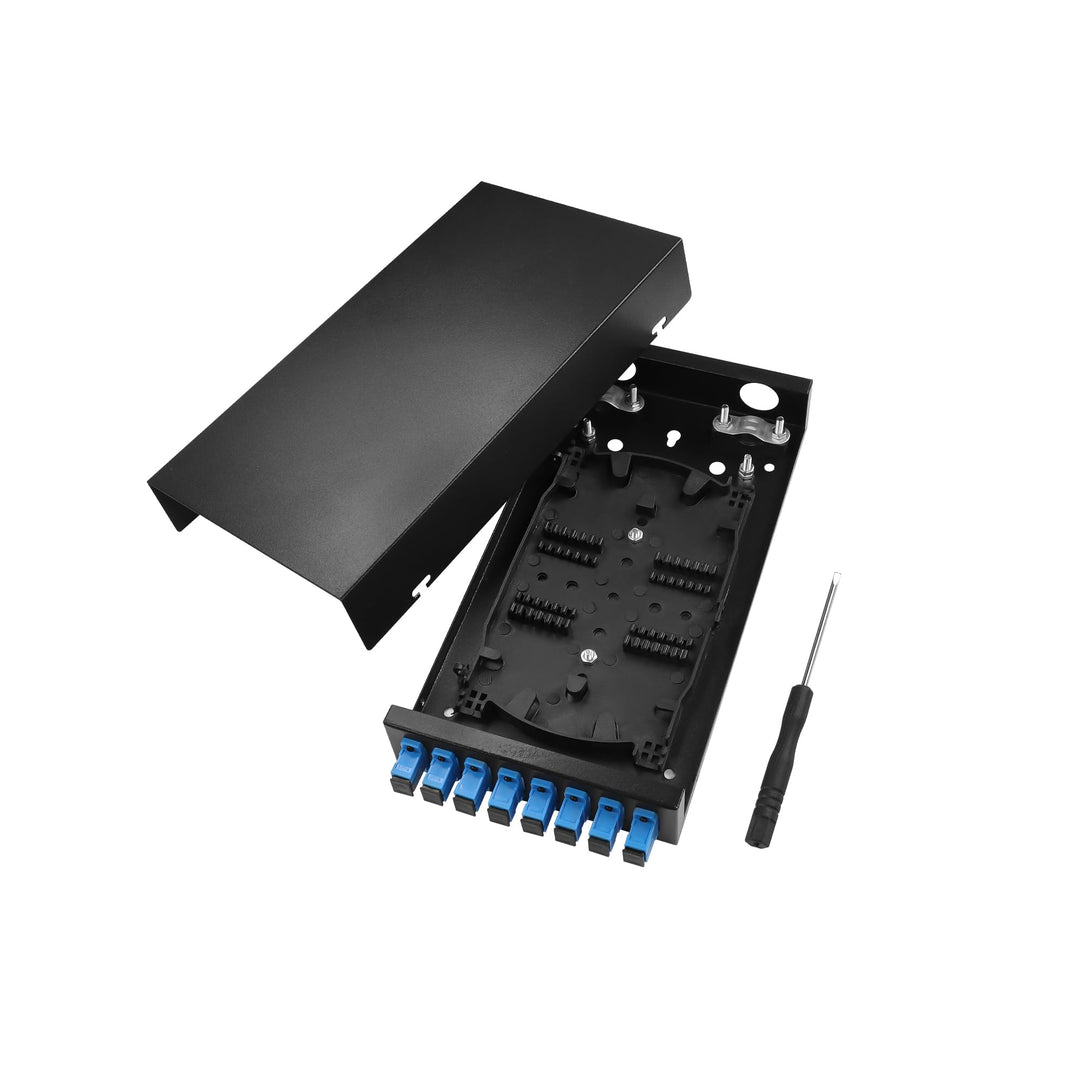 8 Port Fiber Optical Terminal Junction Box, kompakte Grösse kein Grat Pigtail Termination Box SC Opt