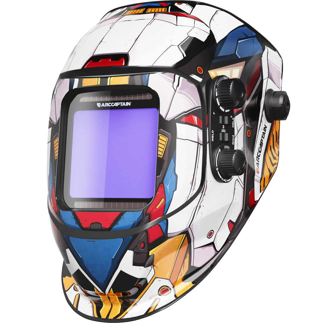 ARCCAPTAIN Schweisshelm Automatik Real Colour Vollautomatik Schweisshelme mit Extra Grossem Sichtfel