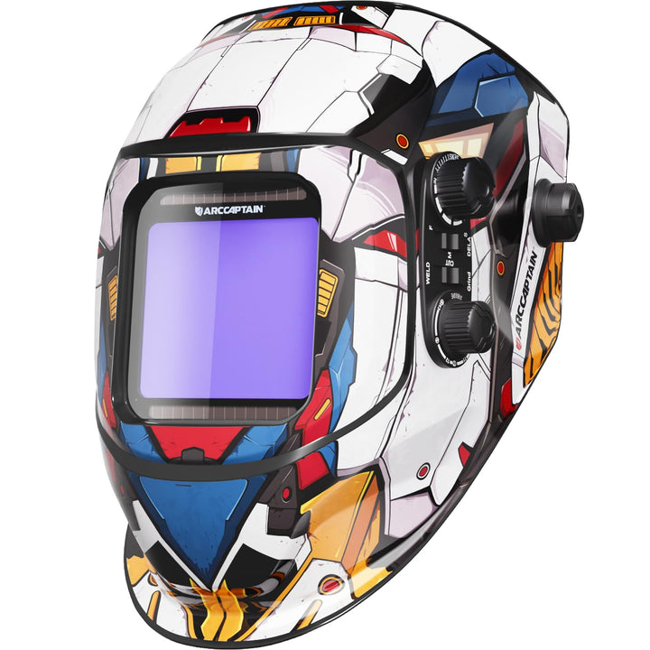 ARCCAPTAIN Schweisshelm Automatik Real Colour Vollautomatik Schweisshelme mit Extra Grossem Sichtfel