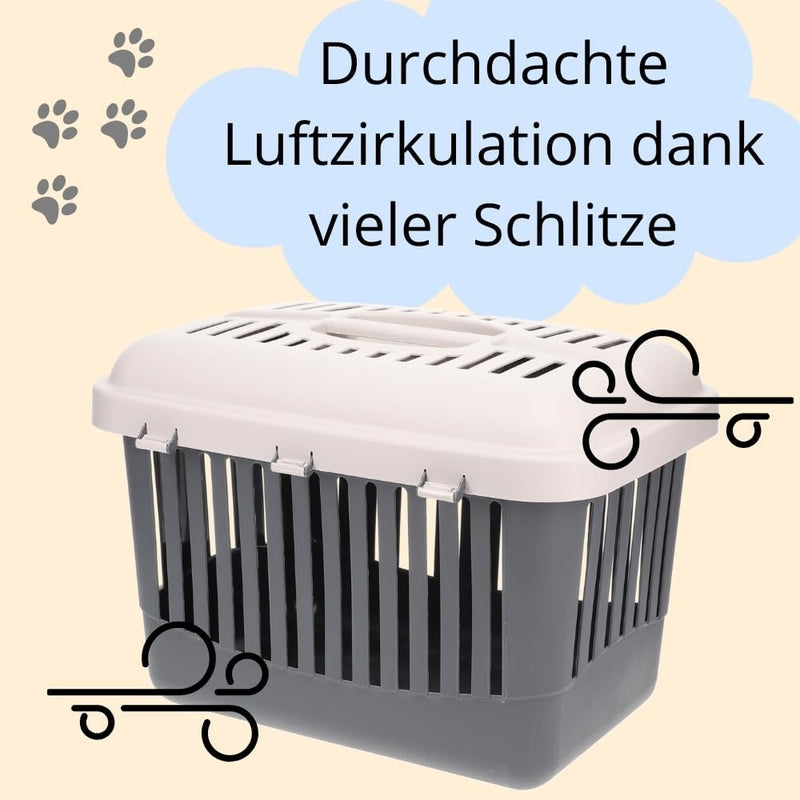 Transportbox Oben Öffnen Hunde Katzen Kleintier Transport Box Katzenbox Hundebox Open Top Stressfrei