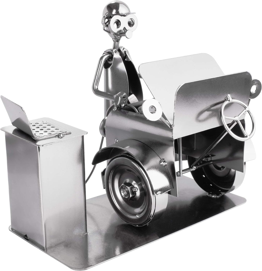 BRUBAKER Schraubenmännchen Automechaniker - Handarbeit Eisenfigur Metallmännchen - Metallfigur Gesch