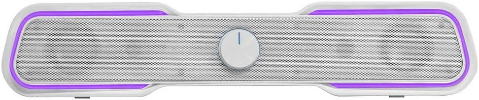 Mars Gaming MSBXW Weiss, RGB Soundbar, Bluethooth 5.0 + Jack 3.5, DSP Sound 10W, MSBXW