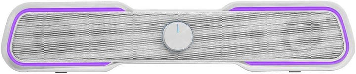 Mars Gaming MSBXW Weiss, RGB Soundbar, Bluethooth 5.0 + Jack 3.5, DSP Sound 10W, MSBXW