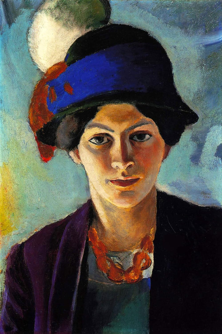 Pixxprint Glasbild | Wandbild aus Echtglas | Alexej von Jawlensky - Nackte Frau | 40x60 cm | inkl. A