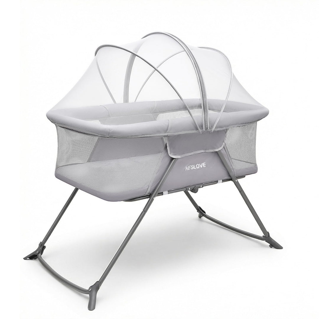 Faltbares Babybett mit Moskitonetz, Babybett, Reisebett, Geschenk für Baby und Neugeborene