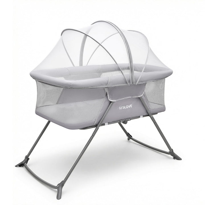 Faltbares Babybett mit Moskitonetz, Babybett, Reisebett, Geschenk für Baby und Neugeborene