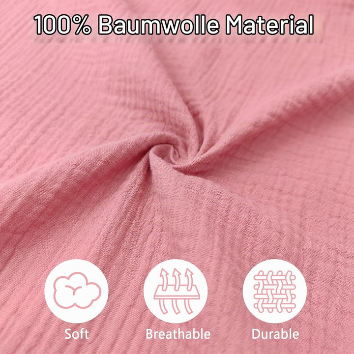 Baldachin aus 100% Baumwolle für Kinderzimmer Betthimmel für Hausbett &amp; Kinderbett Himmelbett Vorhän