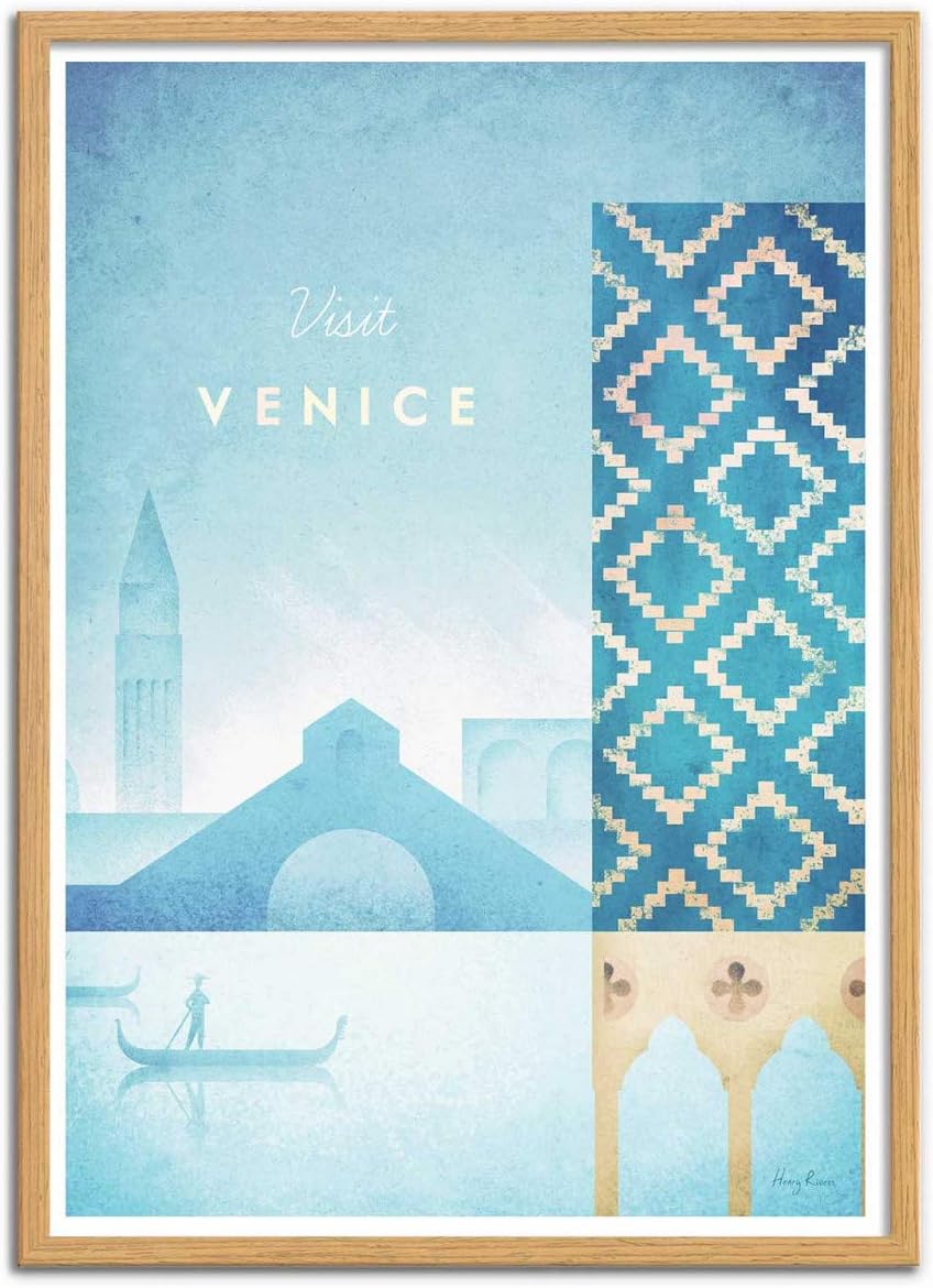 Wall Editions Art-Poster - Visit Venice - Henry Rivers