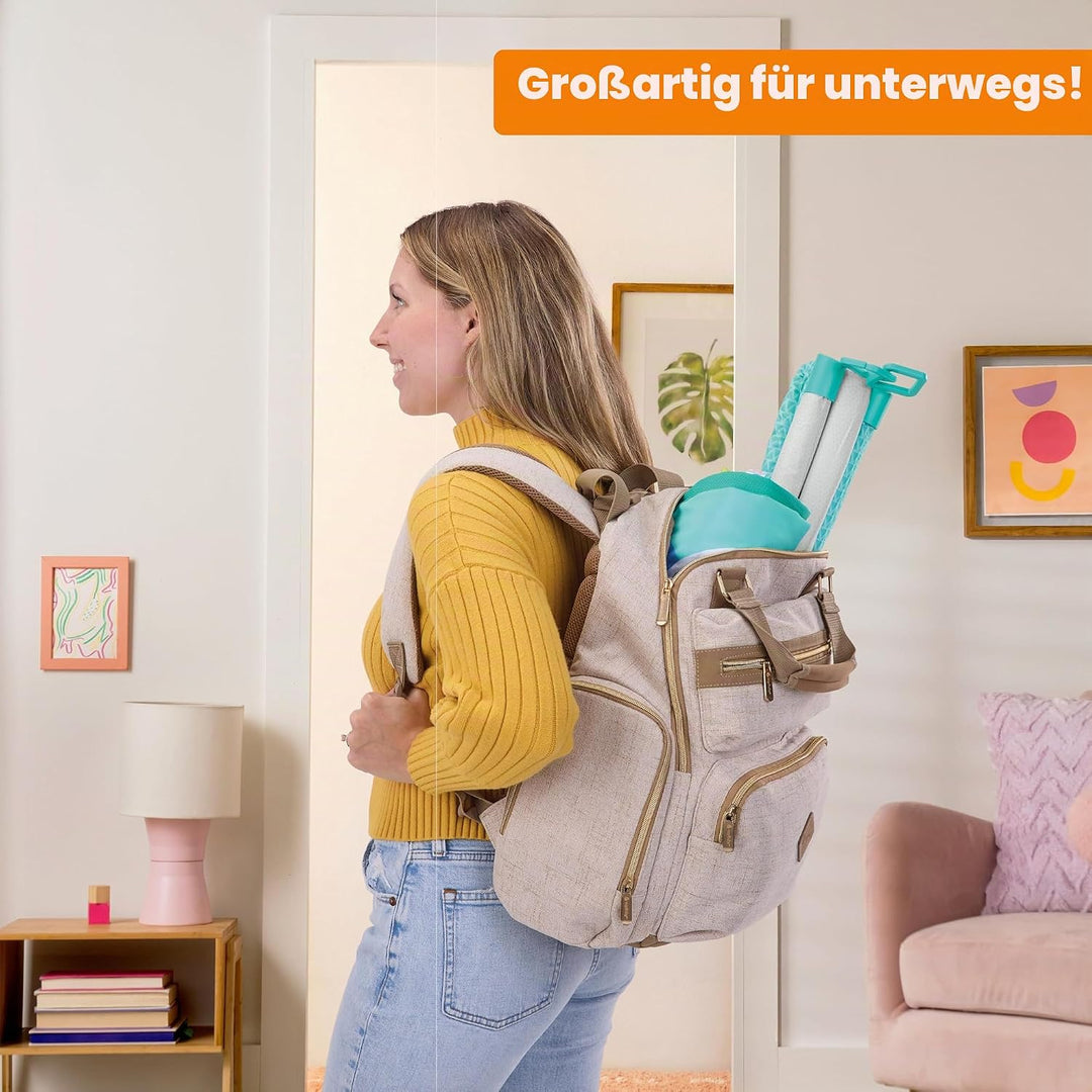 Bright Starts Wild Wiggles Jungle Jubilee FoldAway Aktivitätsspielzeug für Neugeborene und ältere Ki