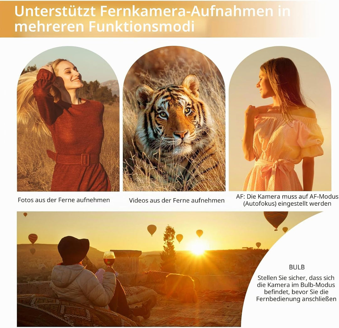 Kompatibel mit Sony Kameras Stativ - Mini-Stativ mit aufladbarer Fernbedienung mit Focus Zoom für So