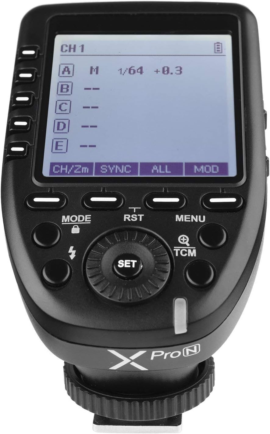 Godox XPro-N i-TTL 2.4G Hochgeschwindigkeits-LCD-Display Sender für Nikon D5 D4 D60 D70S D7C0 D750 D