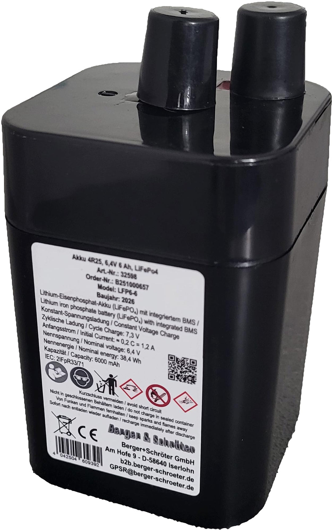 Berger & Schröter Akku 6V für Futterautomat, Akku 6V für Futterautomat