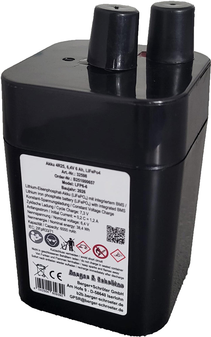 Berger & Schröter Akku 6V für Futterautomat, Akku 6V für Futterautomat