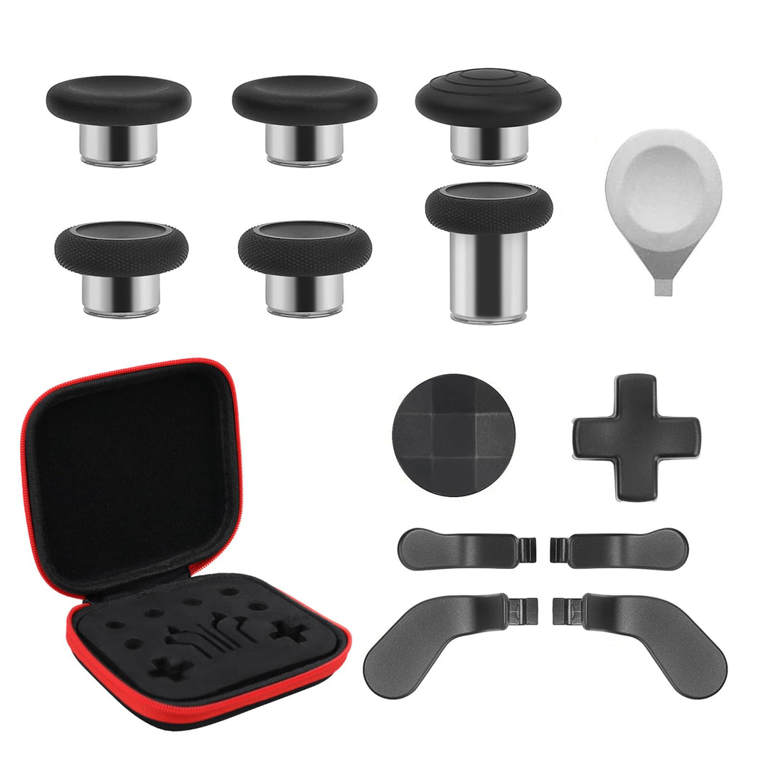13 in 1 Metall Daumensticks f??¨¬1r Xbox Elite Controller Series 2 Zubeh?r, Ersatz Magnetische Taste