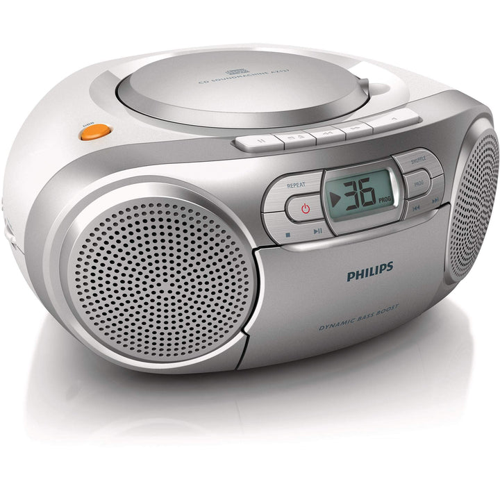 Philips AZ127/12 CD-Soundmaschine, CD Player Tragbar (Radio UKW, CD, Kassettendeck, Dynamic Bass Boo