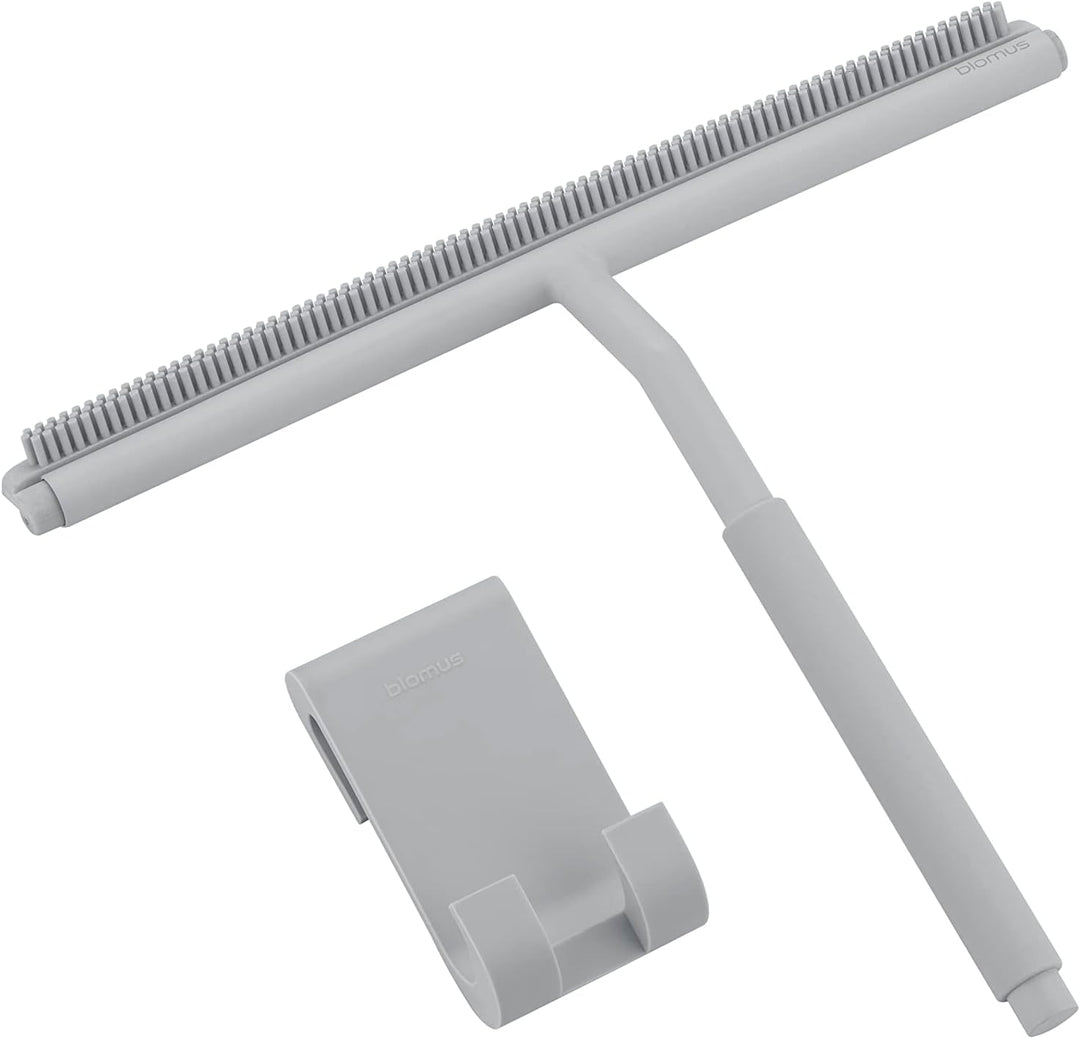 blomus Duschabzieher -LAVEA- Duschwischer aus Silikon mit Halterung (Micro Chip), Micro Chip