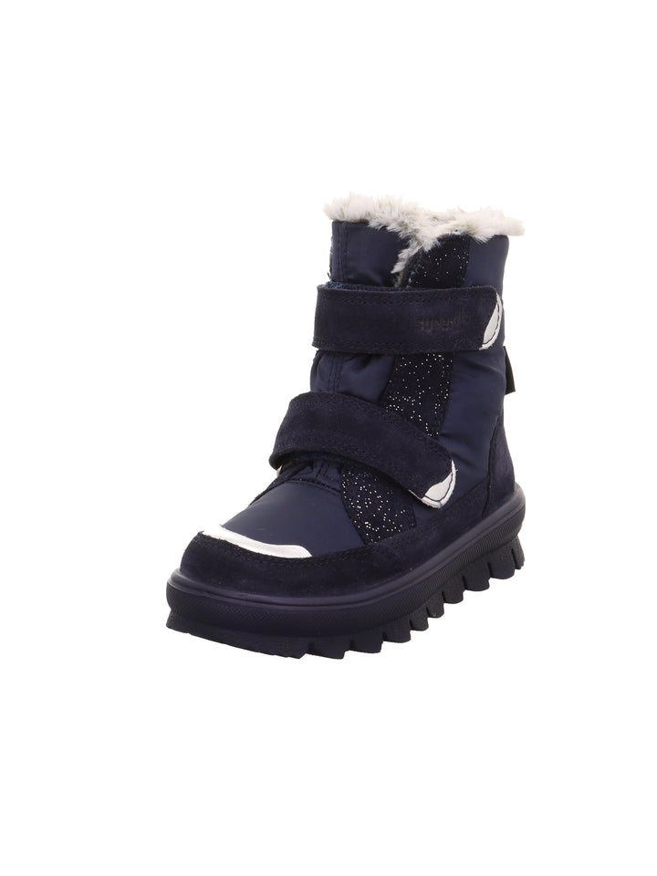 Superfit Mädchen Flavia Warm Gefütterte Gore-tex Schneestiefel 19 EU Weit Blau Silber 8000, 19 EU We