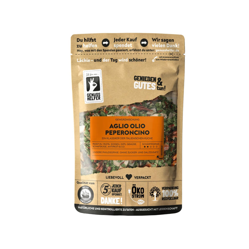 Bremer Gewürzhandel Aglio Olio Peperoncino Gewürz, grob, italienische Gewürzmischung für klassische