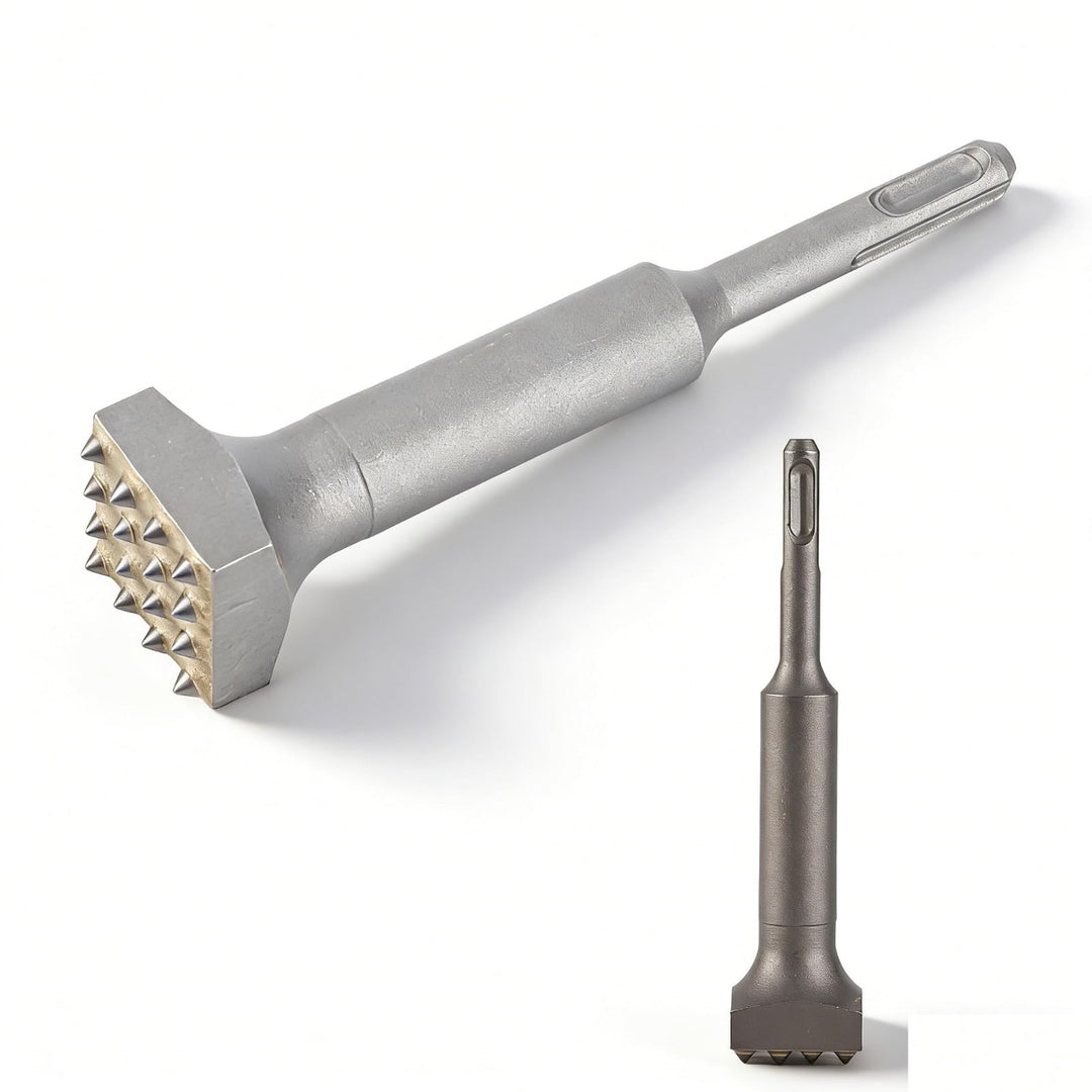 ZAWELIYO Hammer, Elektrischer Blumen-Vierkantkopf-Hammerbohrer, Quadratischer Kopf, 40Cr-Stahlmeisse