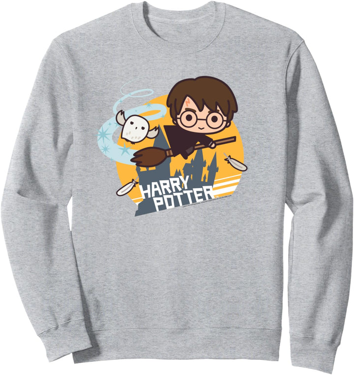 Harry Potter Harry Potter Chibi on Broomstick Sweatshirt