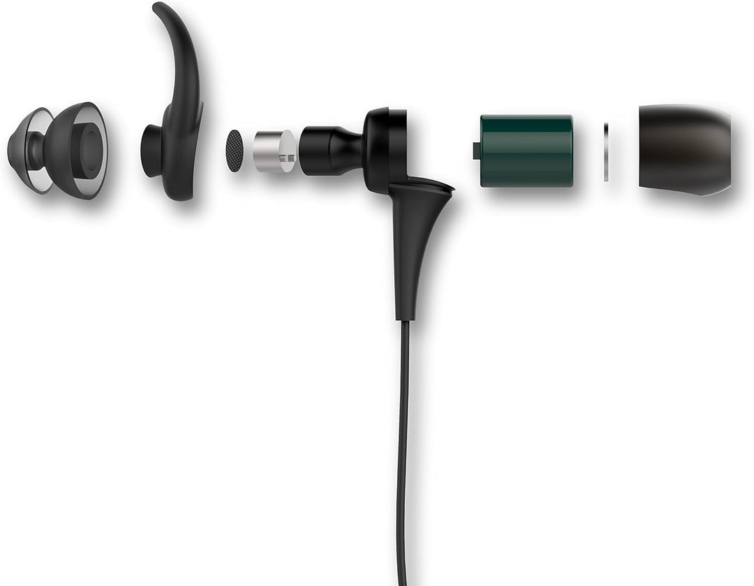 NuForce BE Sport 3 In-Ear Kabellose Bluetooth Kopfhörer Magnetisch grau, grau