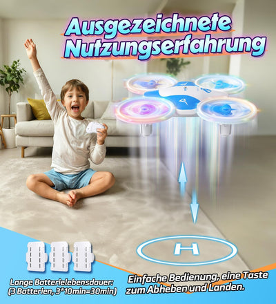 Korffe Mini Drohne für Kinder Spielzeug ab 6 7 8 9 10+ Jahre Jungen,RC Flugzeug Spielzeug Drone für