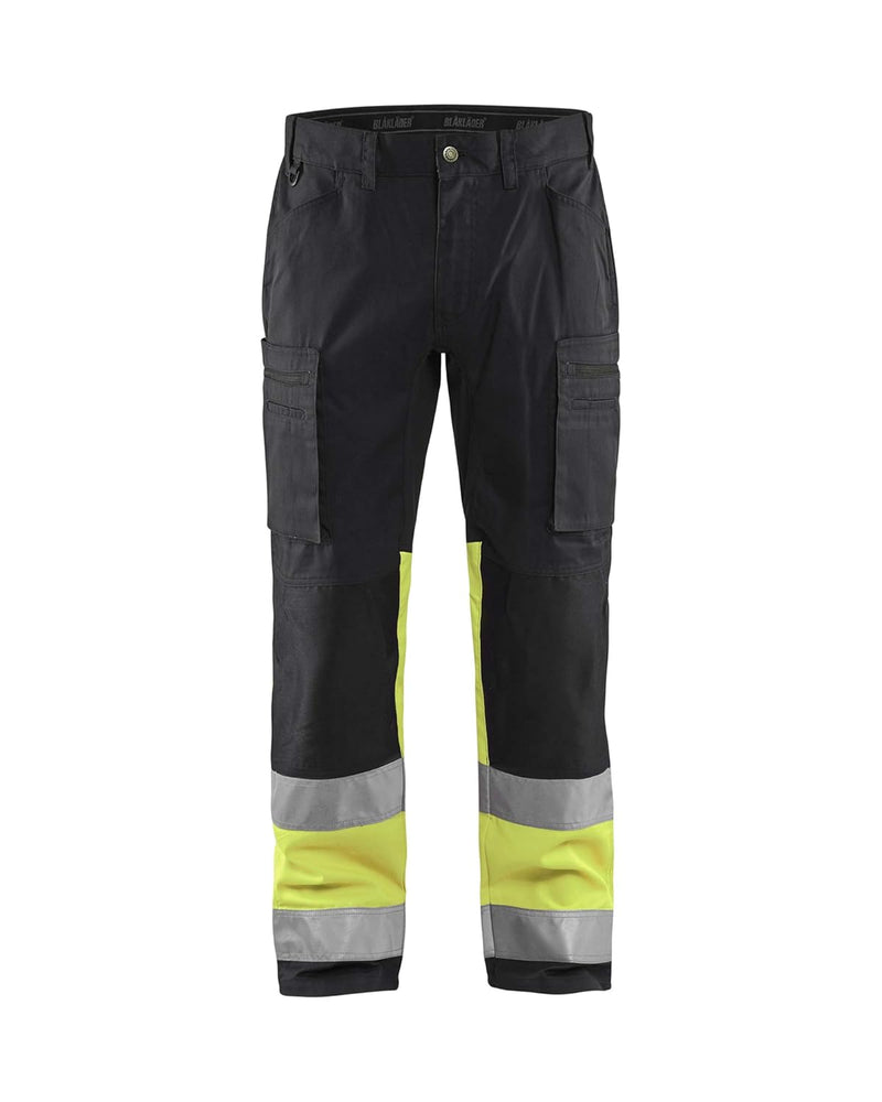 Blakläder 155118119933D92 Warn-Bundhose Grösse mit Stretch in schwarz/gelb, D92 D92 Black / Yellow,