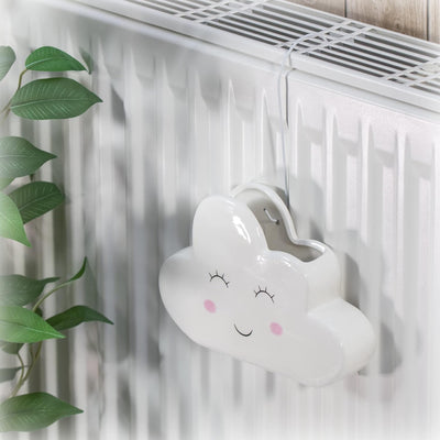 com-four® 3x Luftbefeuchter Heizung - Heizkörper Luftbefeuchter "Wolke" - Heizung Wasserverdunster a