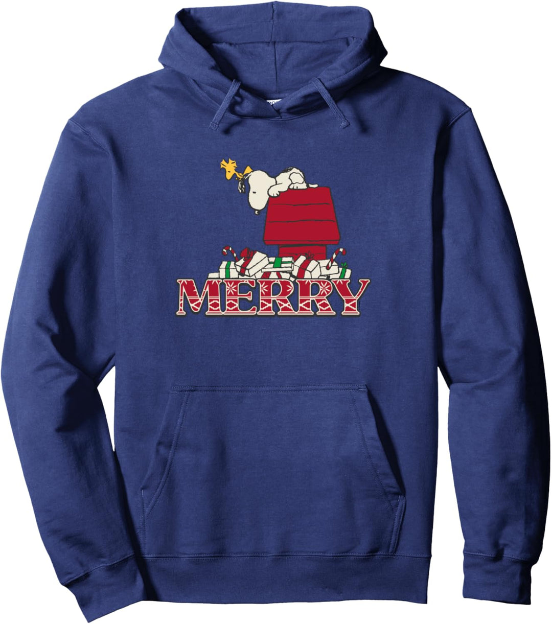 Peanuts Holiday Merry Snoopy Pullover Hoodie