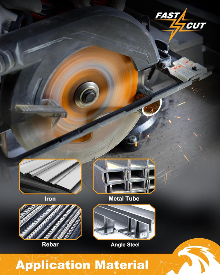 Metallsägeblatt 184 mm 48Z für Bewehrungsstahl, Winkelstahl, Rohre, Profile, keramisch hartmetallbes