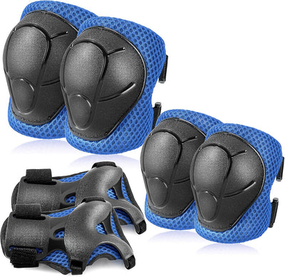Knieschoner Kinder Schoner Inliner Protektoren: [6er Set] Schützer Inline Skates Kinder Knieschützer