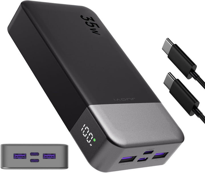 Portable Power Bank 20000mAh, JUOVI 35W tragbares Ladegerät, Akku-Pack Schnellladung, PD3.0 QC4.0 Ex