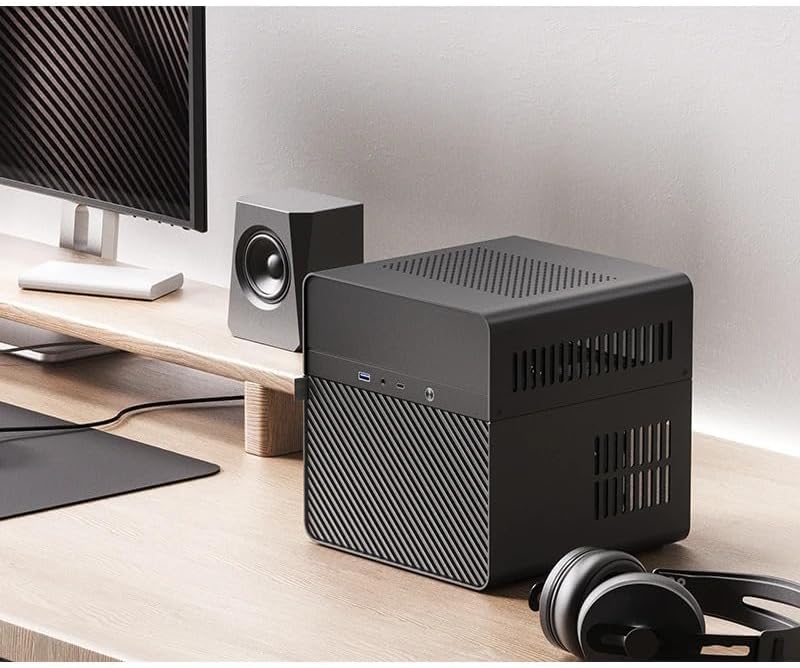 Jonsbo N2 PC-Gehäuse, NAS-Gehäuse, 5+1 Speicherplätze, Hot-Swapping-Technologie, Aluminium, Mini-ITX